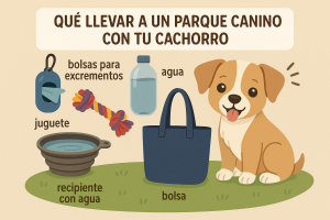 Socialización de cachorros en parques caninos – primer saludo”